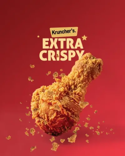 صورة العمل تصميم إعلان سوشيال ميديا لمنتج دجاج مقرمش