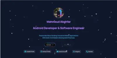 تصميم وتطوير موقع بورتفوليو شخصي احترافي بالـ Front-End