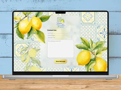 تصميم واجهة صفحة التواصل