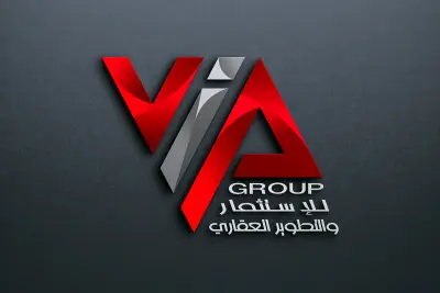 شعار وهوية بصرية احترافية لشركة الاستثمار والتطوير العقاري "VIP Group"