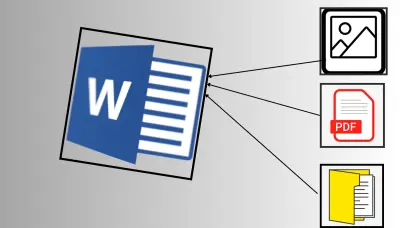 تفريغ الملفات على شكل WORD