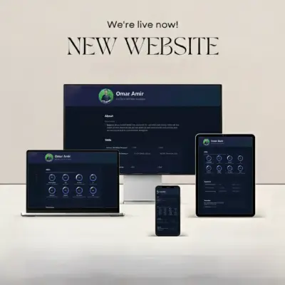 تصميم موقع سيرة ذاتية (CV Website) احترافي ومتجاوب باستخدام HTML وCSS