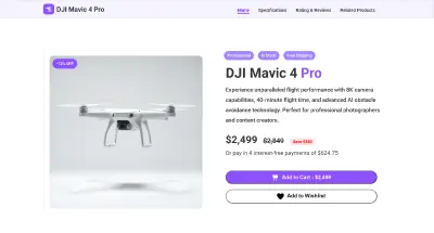تصميم صفحة هبوط (Landing Page) احترافية حديثة وسريعة الاستجابة