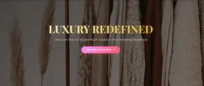 Luxe – موقع تجارة إلكترونية بتصميم عصري ومتجاوب