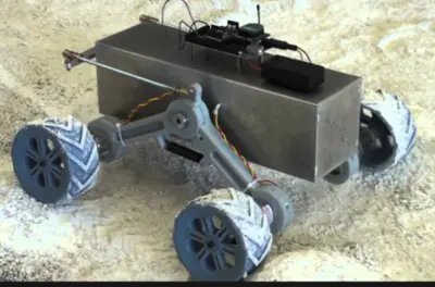 تصميم ميكانيكي لمركبة جوالة (Rover) باستخدام الهندسة العكسية (Reverse Engineering)