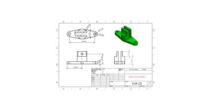 تصميم مخطط هندسي (Technical Drawing) جاهز للتصنيع