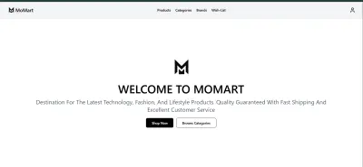 MoMart - منصة تسوق إلكتروني