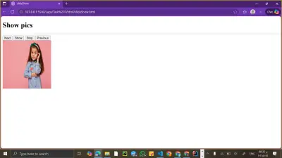 عرض شرائح (slideshow) للصور باستخدام HTML + CSS + JavaScript