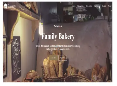 صميم موقع بيكري احترافي (مخبوزات - حلويات - كافيهات)