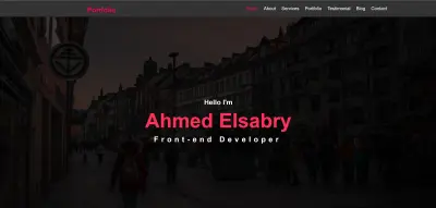 موقع portfolio خاص بى