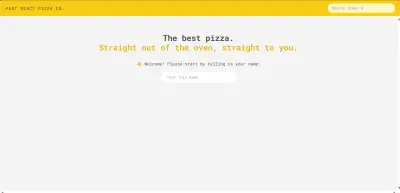 Fast Pizza – Responsive Food Ordering Website