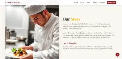 Landing Page متكاملة لمطعم — تصميم حديث ومتجاوب بالكامل