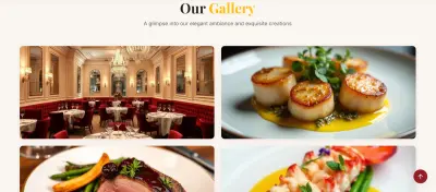 Landing Page متكاملة لمطعم — تصميم حديث ومتجاوب بالكامل