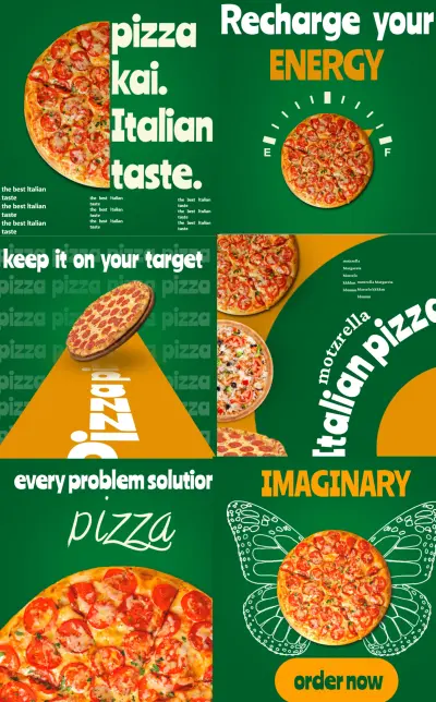 إعلان سوشيال ميديا لمطعم بيتزا