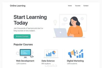 إنشاء منصة تعليم إلكتروني حديثة لتقديم الدورات والكورسات أونلاين