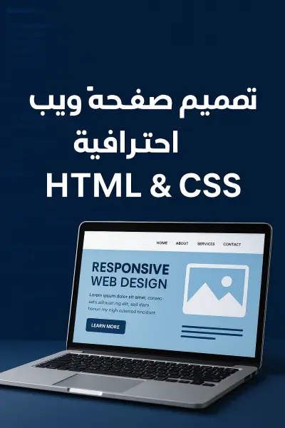 تصميم أو تعديل صفحة ويب احترافية باستخدام HTML وCSS