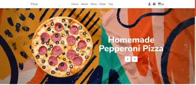 موقع مطعم Pizza Website