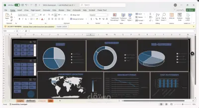 داش بورد للمبيعات بالاكسل