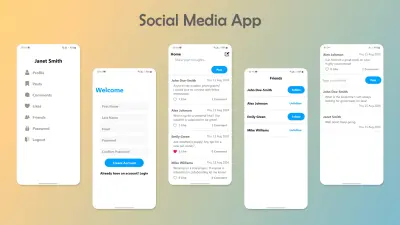 تطبيق التواصل الاجتماعي (Android + MySQL)