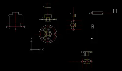رسمة صندوق حشو اوتوكاد