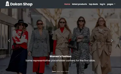 Dokan Shop | متجر إلكتروني متكامل بتصميم عصري باستخدام HTML, CSS, JavaScript