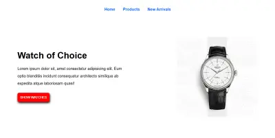 Watch Store | موقع عرض وبيع الساعات بتصميم عصري ومتجاوب