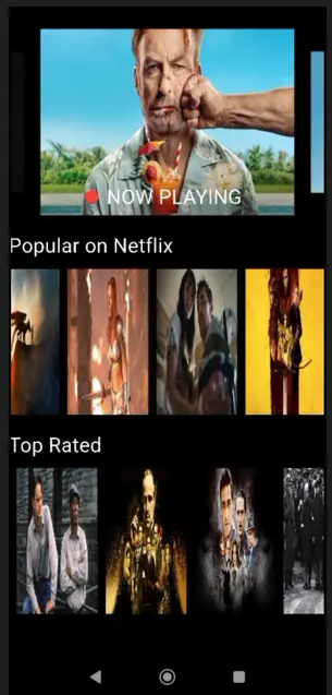 Netflix App – Flutter & TMDB API Integration