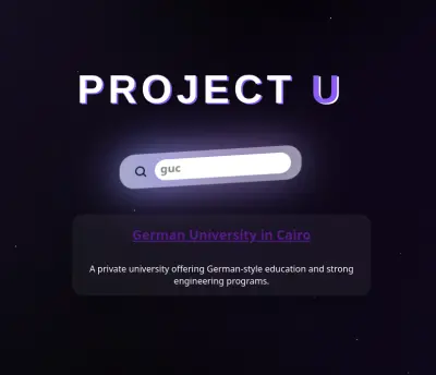 Project U | مشروع يو