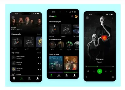 تطبيق بث موسيقي