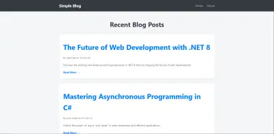 تطبيق ويب لمنصة مدونة (Blog) باستخدام C# و ASP.NET Core MVC