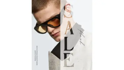 تصميم بوتر تسويقي لبراند نظارات.