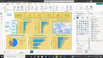 تحليل البيانات وإنشاء لوحات تحكم تفاعلية باستخدام Power BI