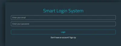 تطوير نظام تسجيل دخول ذكي (Smart Login System)