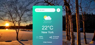 تطوير تطبيق عرض حالة الطقس (Weather Forecast App)