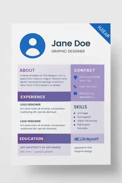 عمل سيرة ذاتية احترافية باللغة العربية والانجليزية