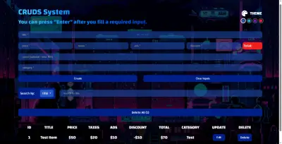 تطبيق منتجات بالجافاسكريبت و أنيميشن