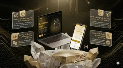 بناء موقع معرض أعمال احترافي ومخصص مع لوحة تحكم ذكية لإدارة المحتوى ونظام تواصل متكامل