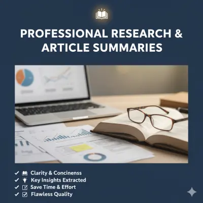 تلخيص احترافي للمقالات والأبحاث بدقة ووضوح