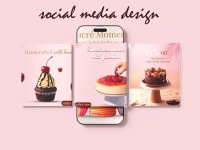 تصاميم سوشيال ميديا || متجر حلويات