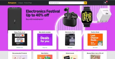 متجر إلكتروني متكامل (Amazon Clone) – باستخدام Angular + Laravel