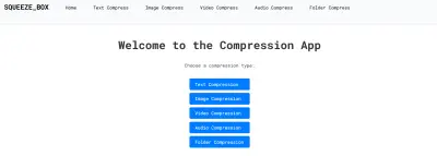 Intelligent Data Compression Web Application