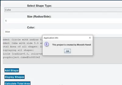 Object-Oriented Shapes Calculator (Java)