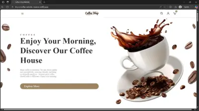 متجر الكتروني (قهوة) لبيع القهوه - Coffee Shop