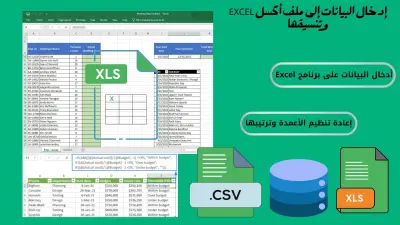 تنسيق وتنظيم بيانات ملف Excel باحترافية