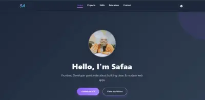 موقع شخصى portfolio