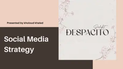 Social Media Strategy for Despacito Patisserie