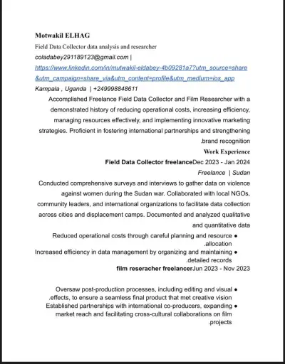 تصميم cv احترافي متوافق مع نظام ATS