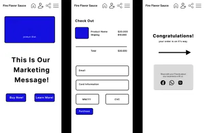 تصميم High-Fidelity Wireframe لمتجر إلكتروني