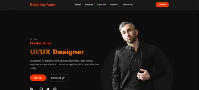 إنشاء موقع شخصى تعريفى Portfolio