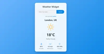 Weather Forecast Web App
